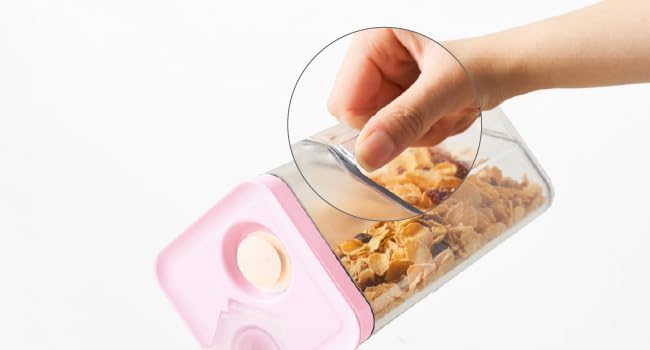 Premium Airtight Water Pitcher ROSE Pink lid, 1.4L(1.48qt) 1pcs, Airtight seal and Vacuum, Leak-free, BPA-free