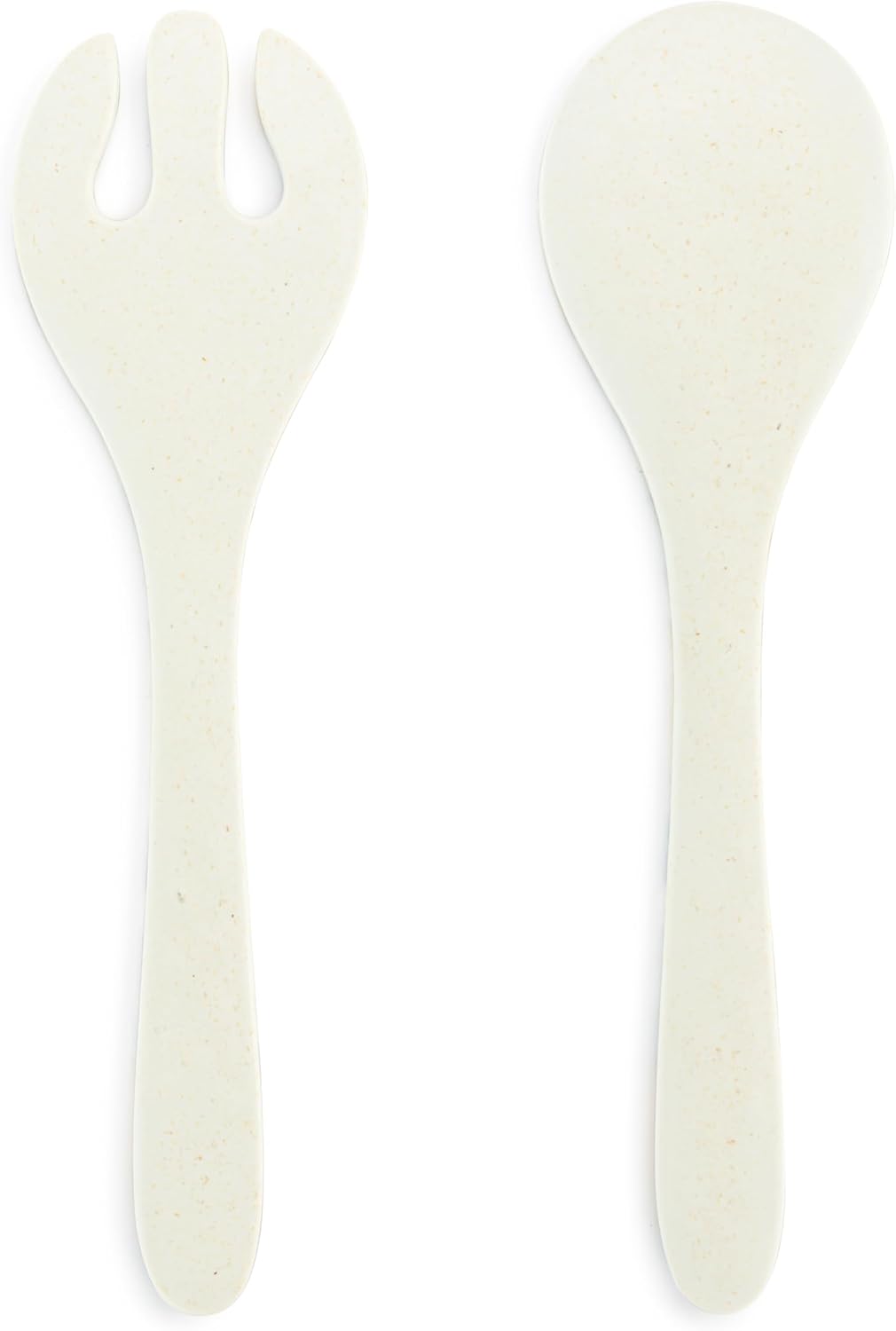 DEMDACO Green Tartan Plaid - 11 Inch Green/White Melamine Spoon Fork Salad Server Set