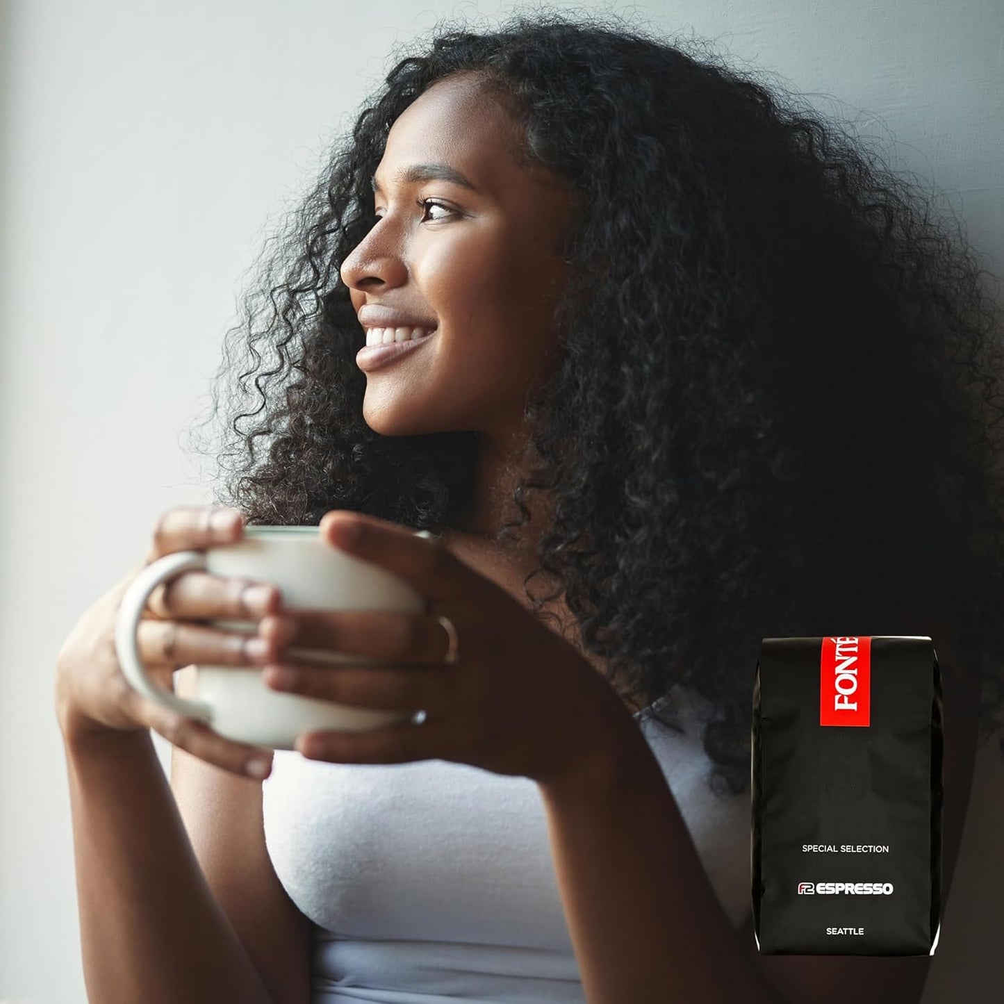 Fonte Coffee Roaster - French Press Coffee - Medium-Dark Fresh Roast - Roasted in Seattle - Single Origin - Sweet, Caramel, Cocoa - 12 oz - F2