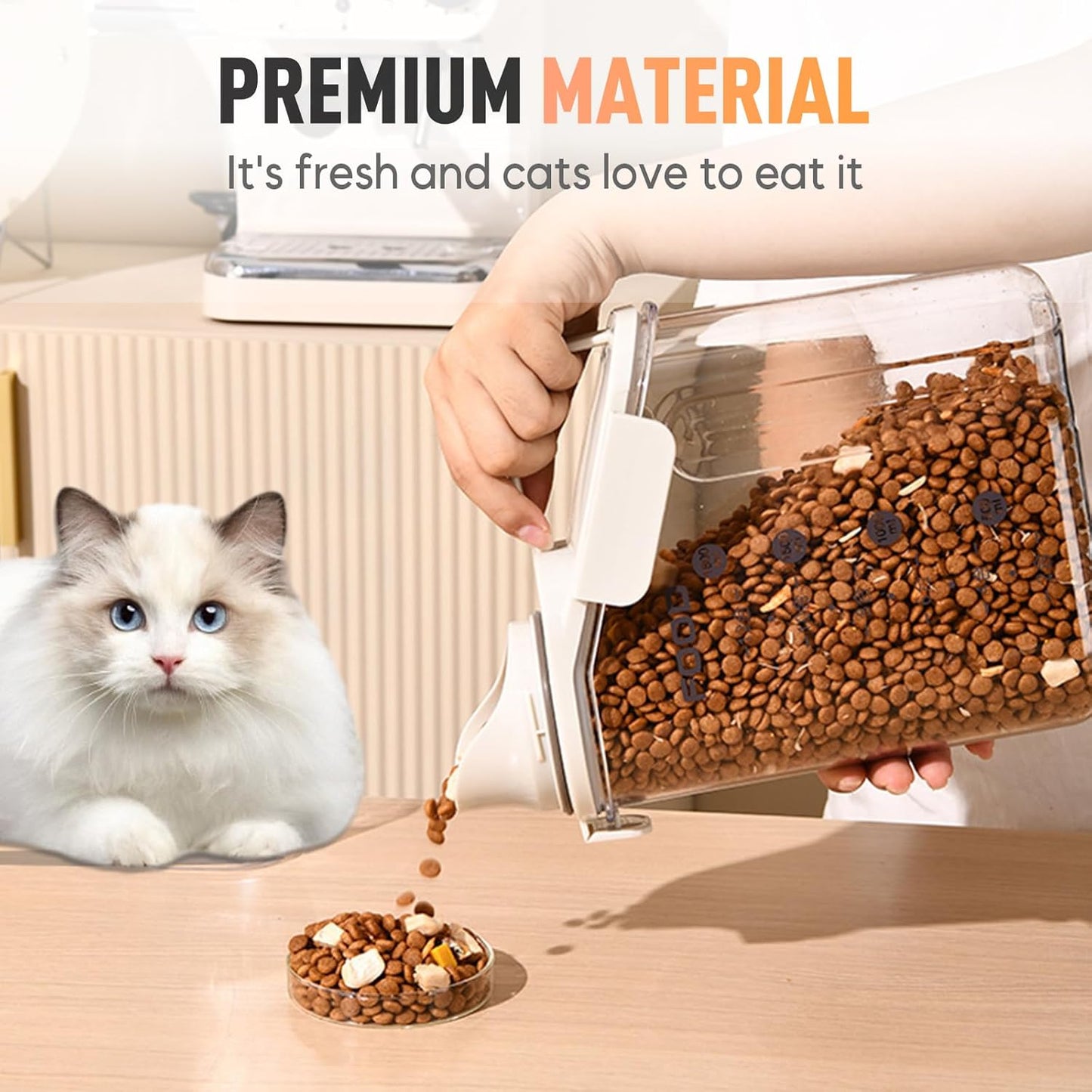 Clear Airtight Food Storage Containers, Transparent Cereal Dry Food Storage with Pouring Spout, for Flour, Sugar and Cereal (68oz Green)