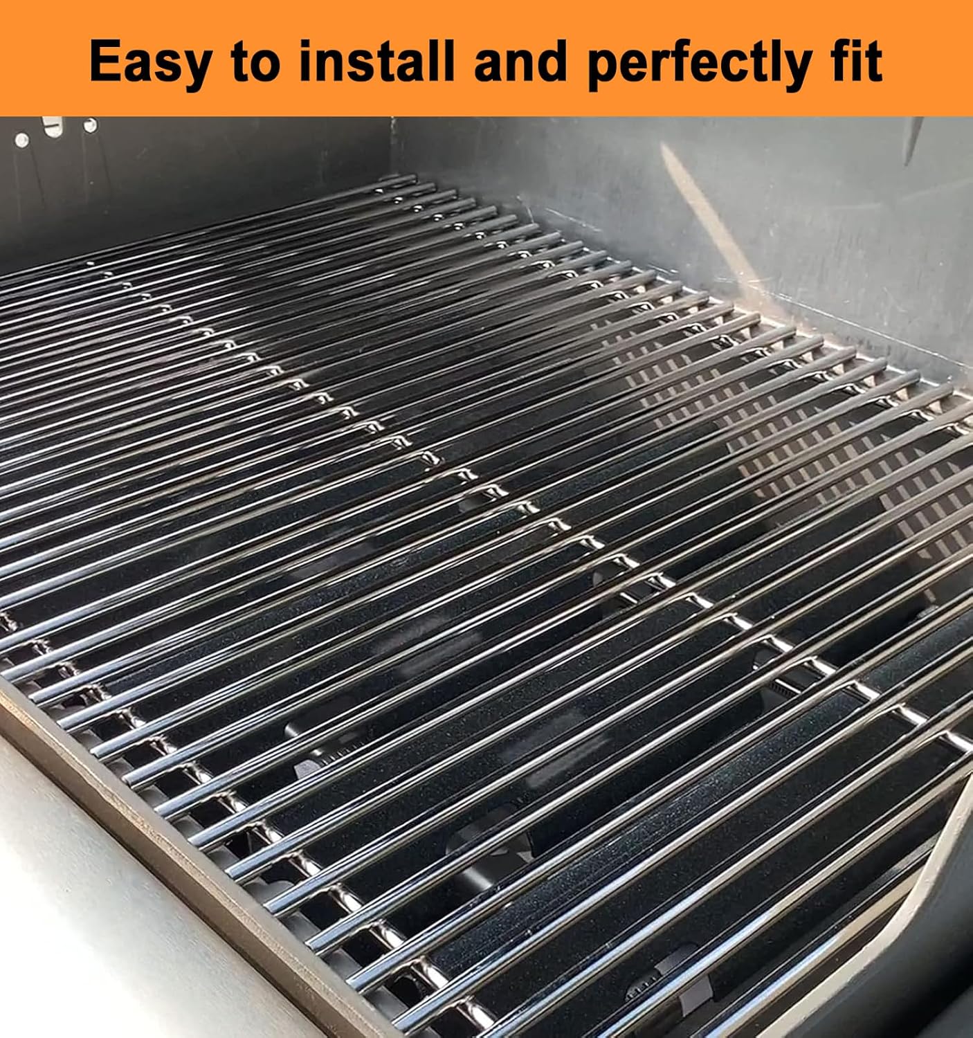 18.85" Grill Grates for Weber Genesis II 300 & GS4 Genesis II LX 300 Series Grills;Genesis II E & S 310 315 320 325 335 Grills;Weber Genesis II Grates 66095;304 Stainless Steel Grates