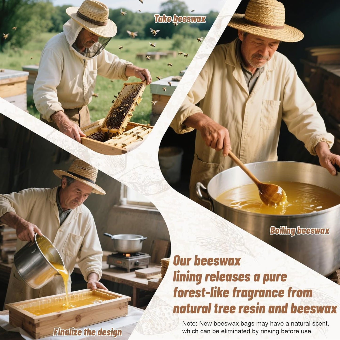 Pink Reusable Beeswax Bread Bag, 2 Pack, 13”x17” XL Cotton Fabric Bread Storage Solution, Eco-Friendly & Freezer Safe, Keep Breads Fresh Longer, Gift idea for women