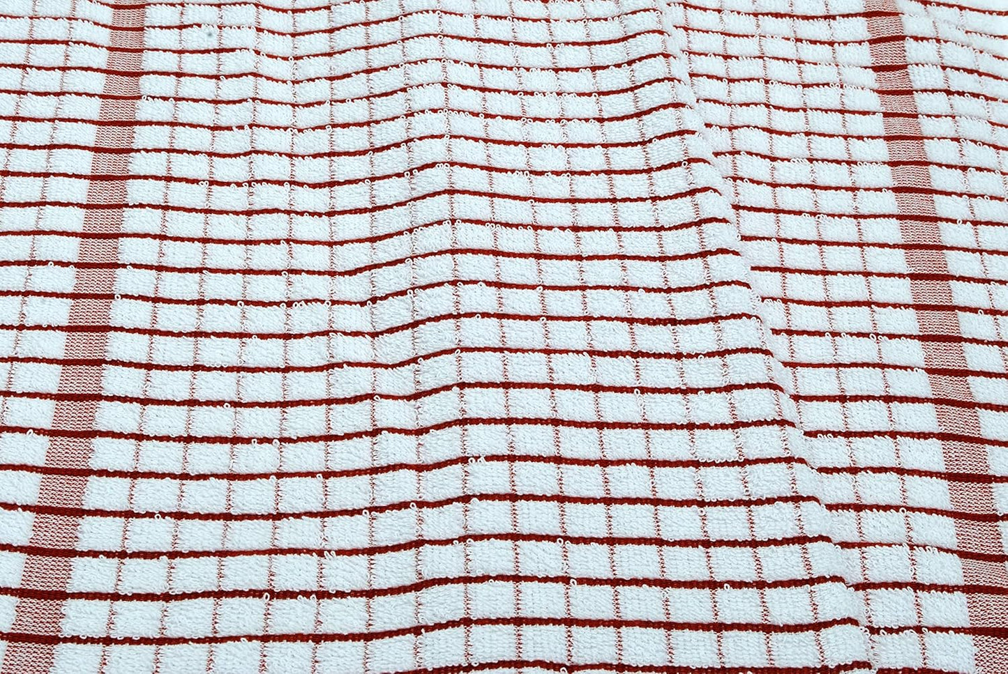 AMOUR INFINI Kitchen Towels Set of 4 - Highly Absorbent, Super Soft Terry Cotton 20x28 Inch Dish Towels with Hanging Loop - Hand & Tea Towels for Cleaning & Drying Dishes (Rust)