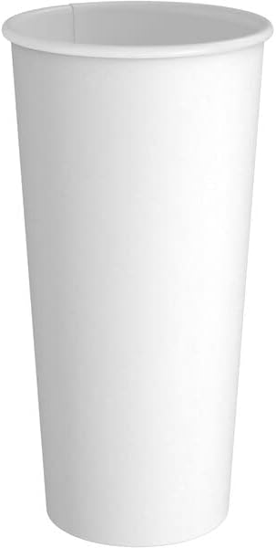 Siptown 20 oz 500 Bulk Pack Disposable Paper Cups for Hot Drinks, Coffee, & Tea | Made in USA (20 oz - 500 count)