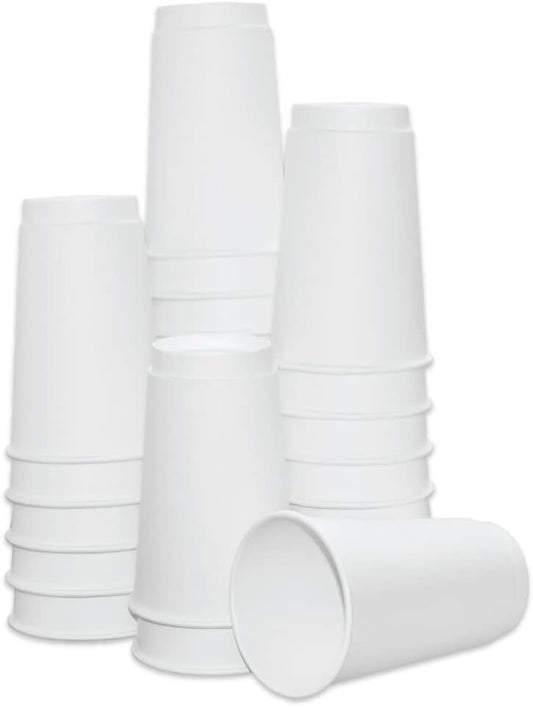 Insulated Paper Cups for Coffee & Tea Made in USA | Recyclable Double Wall Disposable To-Go Cups for Hot Beverages | Sturdy, Food Safe, and Eco-Friendly Hot Cups (16 oz, 500 Count)