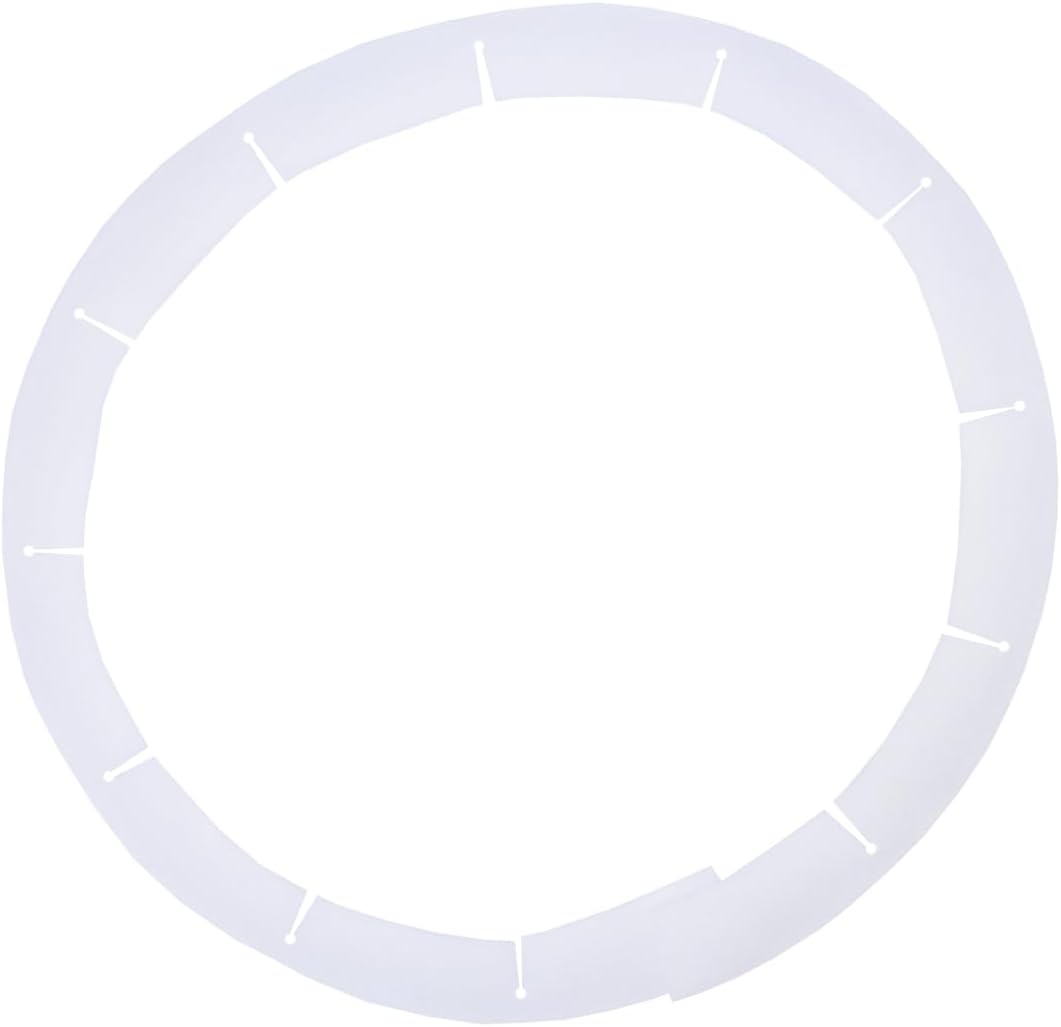 Adjustable Pie Crust Shields, Silicone Baking Protectors, Cover Ring Tools Fits 8-11.4 Inch Pies, Baking Pie Pizza Crust Shield Protector Cover for Edges ﻿ (Transparent)