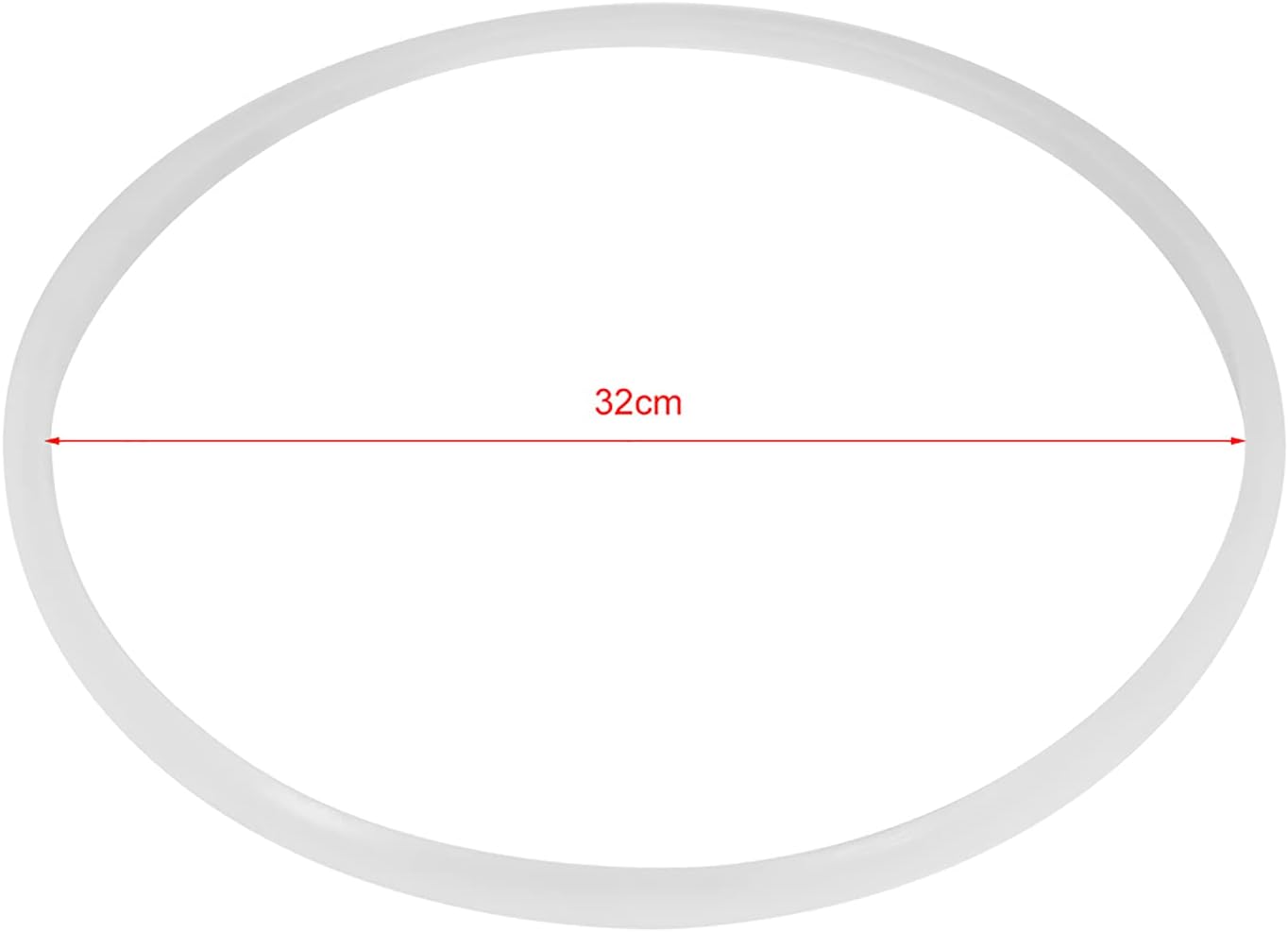 Silicone Sealing for Pot, Replacement Clear Silicone Gasket Sealing for Home Pressure Cooker Kitchen Tool(32CM in Diameter)