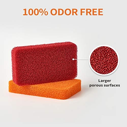 Liflicon Heavy Duty Silicone Sponges - Kitchen and Bathroom Cleaning Scrubber for Dish Washing