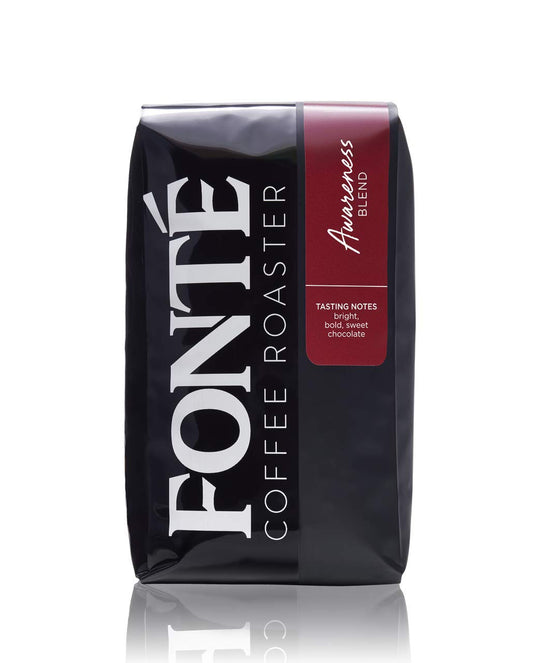 Fonte Coffee Roaster - French Press - Medium-Dark Fresh Roast - Roasted in Seattle - Single Origin - Spicy, Nutty, Chocolate - 12 oz - Awareness