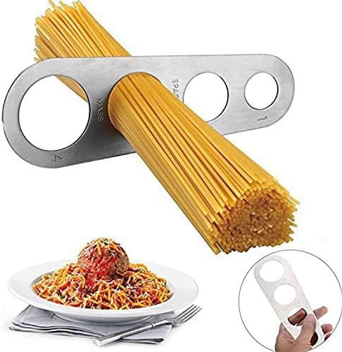 Stainless Steel Spaghetti Measure Tool 4 Holes Pasta Measuring Portion Control Gadgets Kitchen Accessories (1PCS)