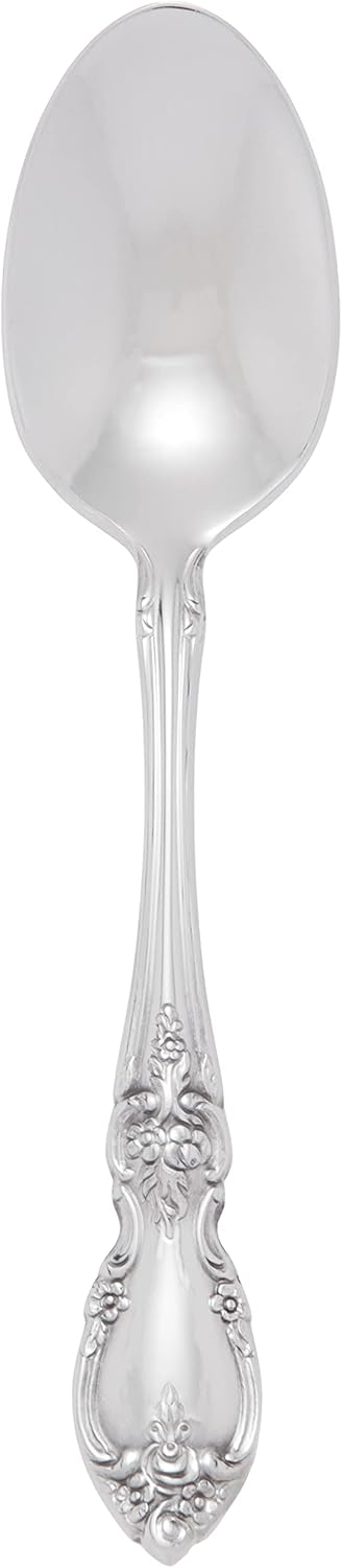 Oneida Louisiana Fine Flatware Teaspoons, Set of 4, 18/10 Stainless Steel