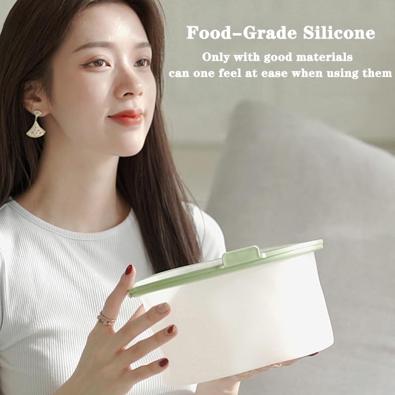 Reusable Silicone Food Storage Container Bags Microwave, Dishwasher and Freezer Safe Plastic Fruit, Marinate Meat, Cereal, Sandwich, Snack, Travel Items Glamorous brown