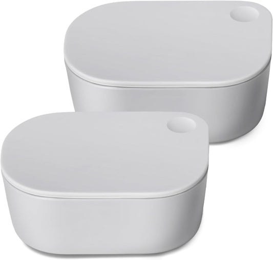 Caraway Mini Dash Inserts - 2pc .6 Cup Dash Ramekins w/Lids - Easy to Store, Non Toxic - Perfect for Sauces, Garnish, & Small Snack or Sides