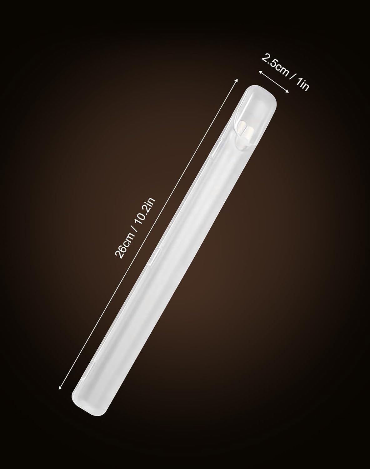 Chopsticks Storage Case 2 Pack, Plastic Utensil Holder with Side Opening, Easy to Clean Travel Chopsticks Box for Reusable Cutlery