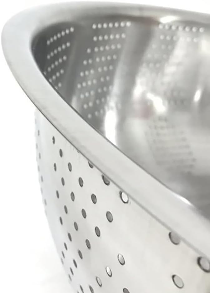 Stainless Steel Colander Mesh Metal Strainer Pasta Rice 5-Quart Strainer Dishwasher Safe