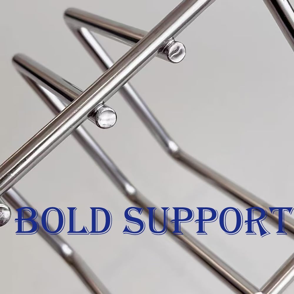 Stainless Steel Cutting Board Organizer,Cutting Board Holder Stand，Pot Lid Organizer, Kitchen Storage Rack for Lids and Boards,Cutting Board Stand for Countertop,Space-Saving Rack Organizer