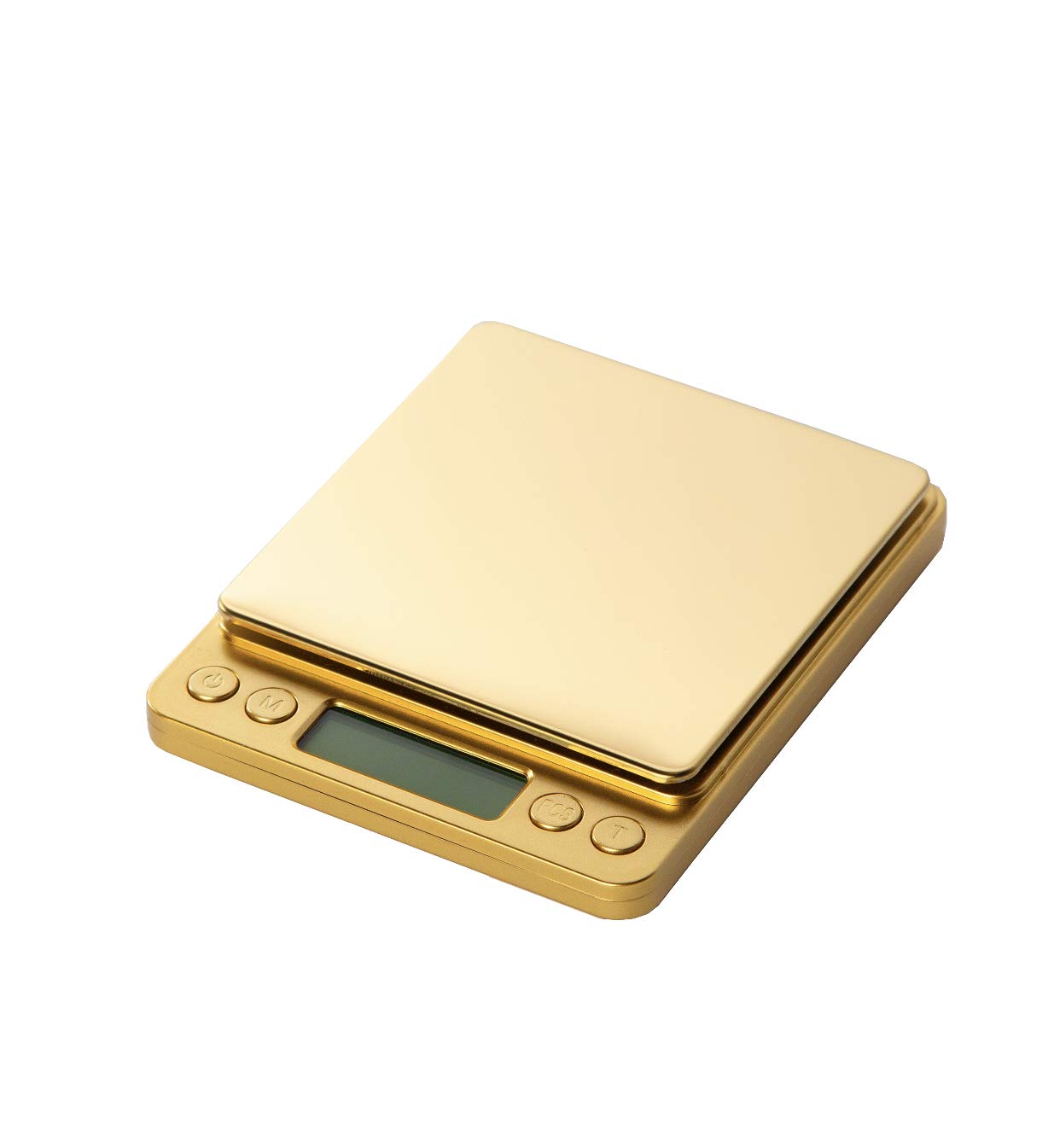 Street Kingz Gold Digital Scale - High Precision 1000g Capacity Portable Food Scale with Multi- Unit Conversion & Piece Counting - Mini Scale Includes 2 Weighing Bowls & 2 AAA Batteries