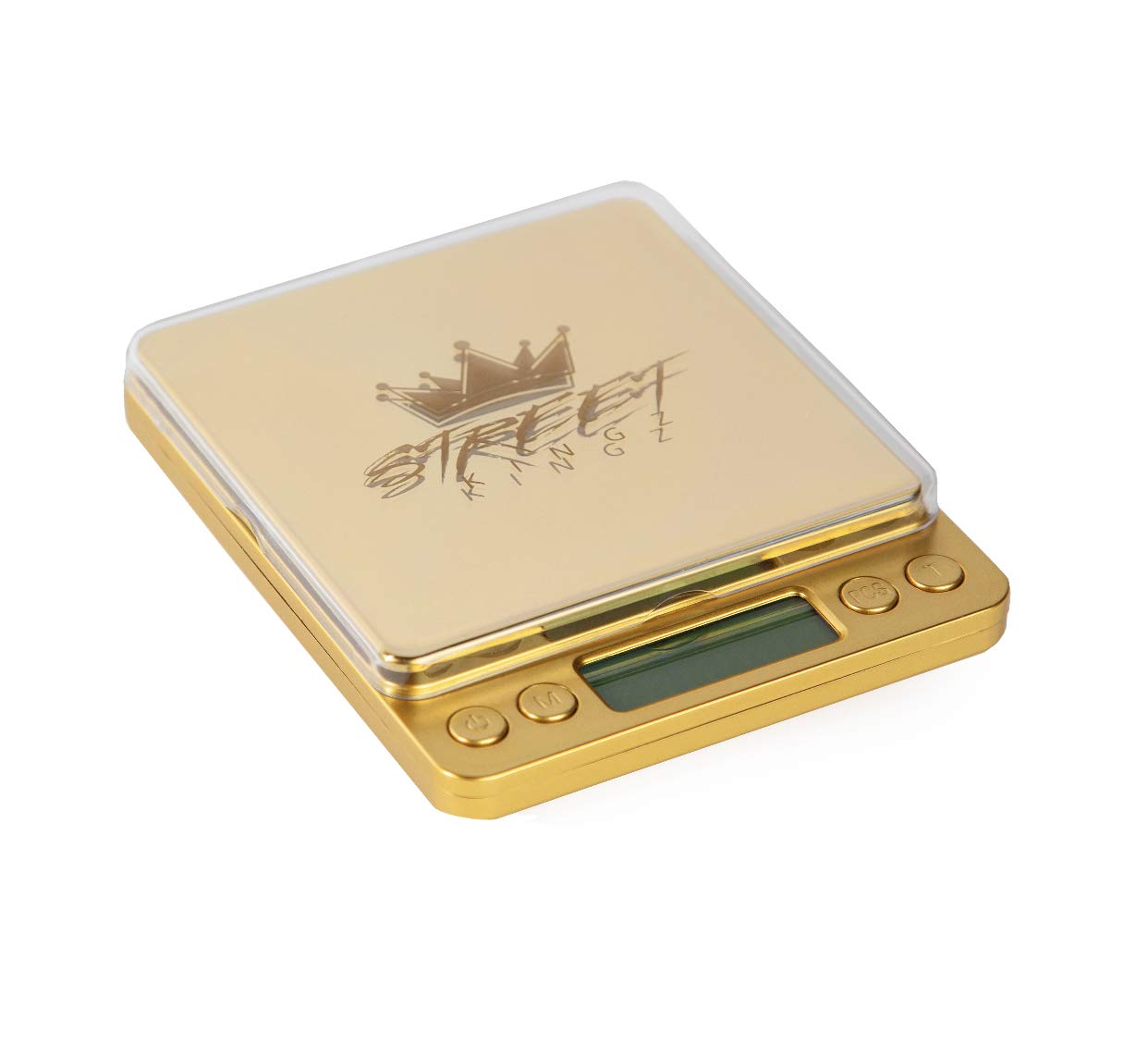 Street Kingz Gold Digital Scale - High Precision 1000g Capacity Portable Food Scale with Multi- Unit Conversion & Piece Counting - Mini Scale Includes 2 Weighing Bowls & 2 AAA Batteries