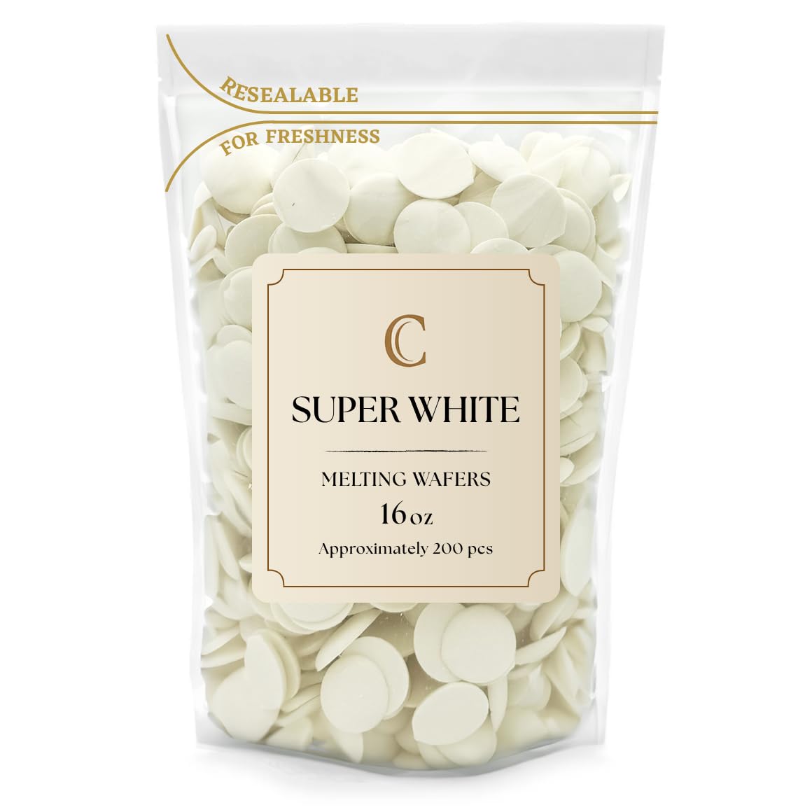 KIDU Chocolate Melting Wafers 16 Ounces Bulk Perfect For Dipping, Deserts, Baking And More - 1 Pound (Super White New)