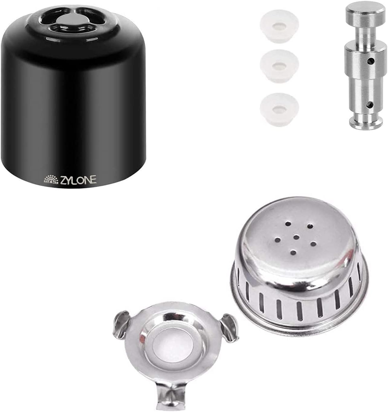 Steam Release Handle, Original Float Valve Replacement Parts with 3 Silicone Caps for Instant Pot Ultra 3, 6, 8 Qt，Instant Pot Duo/Duo Plus 3, 5, 6 Qt by ZYLONE