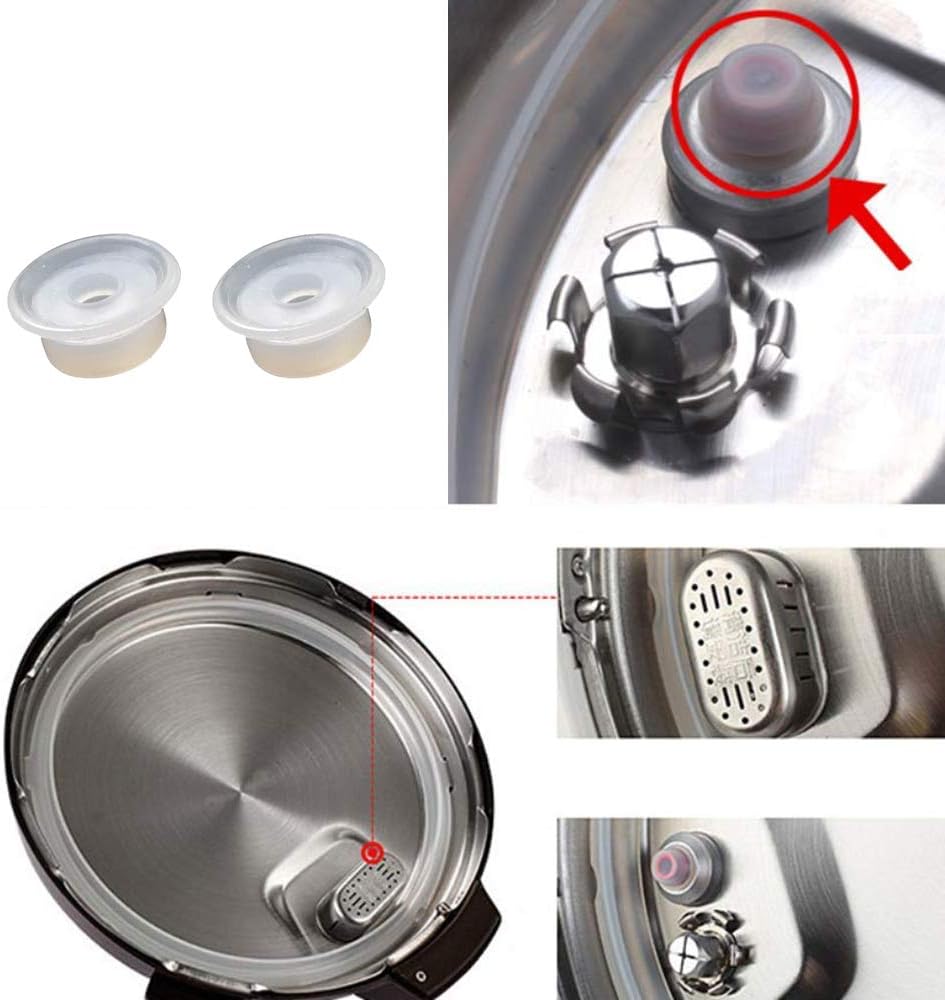 8Qt Silicone Sealing Ring with Steam Release Valve (3-Pack) - Dishwasher Safe Replacement Gasket Fits Select Instant Pot 8Qt Models (Ultra, Viva, Duo Plus, IP-DUO80, IP-LUX80).