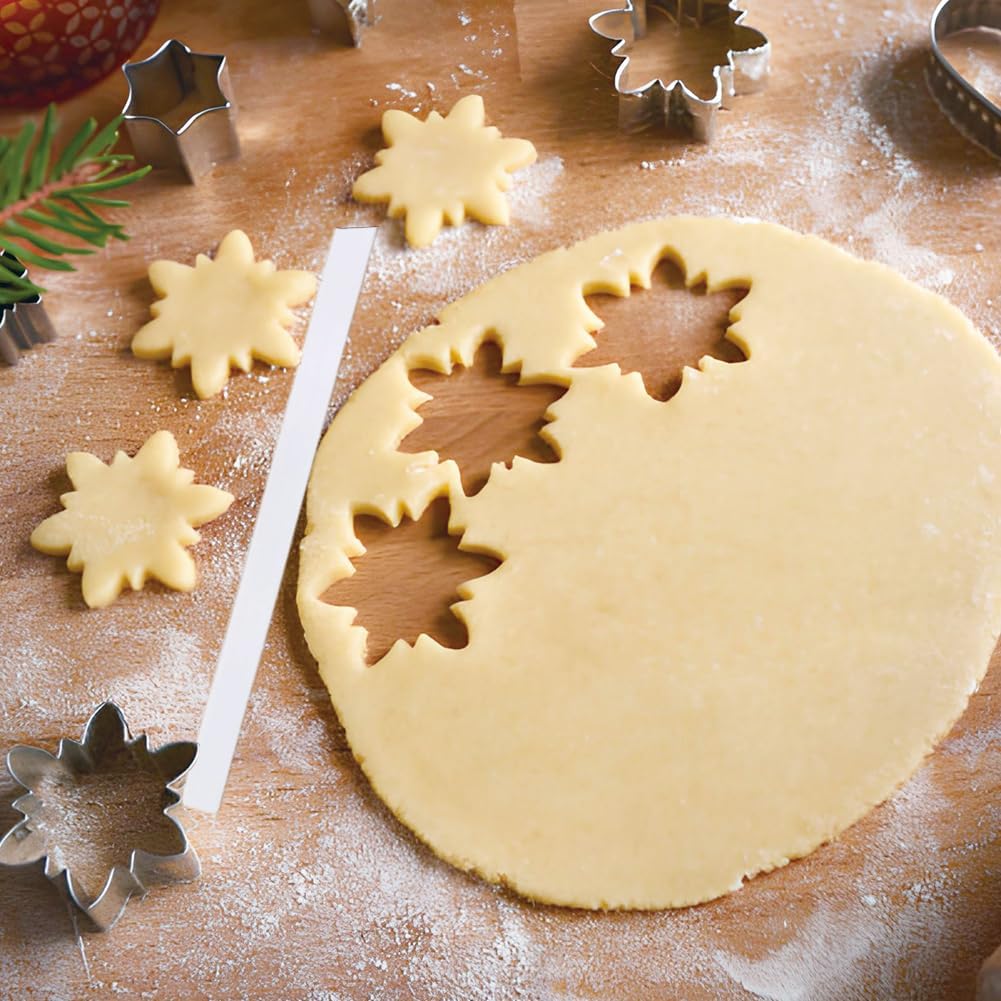 Measuring Dough Strips, Silicone Measuring Dough Strip, Rolling Pin Guide Silicone, Leveler Sticks Ruler Strips Guides Thickness Rails Non Stick Baking Strip for Biscuits Noodles Kitchen 6Pcs