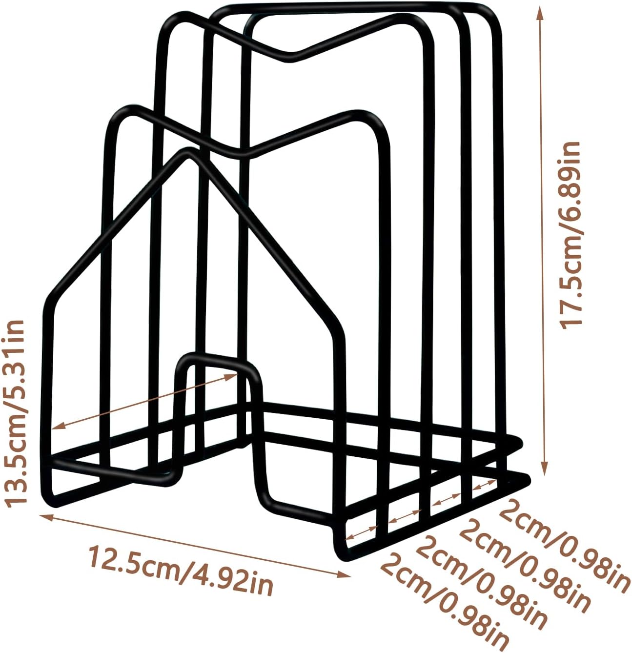 Pot Lid Organizer W 2 Chip Bag Clips Cutting Board Holder Inside Cabinet 304 Stainless Steel Pan Organizer Under Cabinet Pot Cover Cookie Sheet Bakeware Serving Tray Cooling Rack Stand Kitchen Black