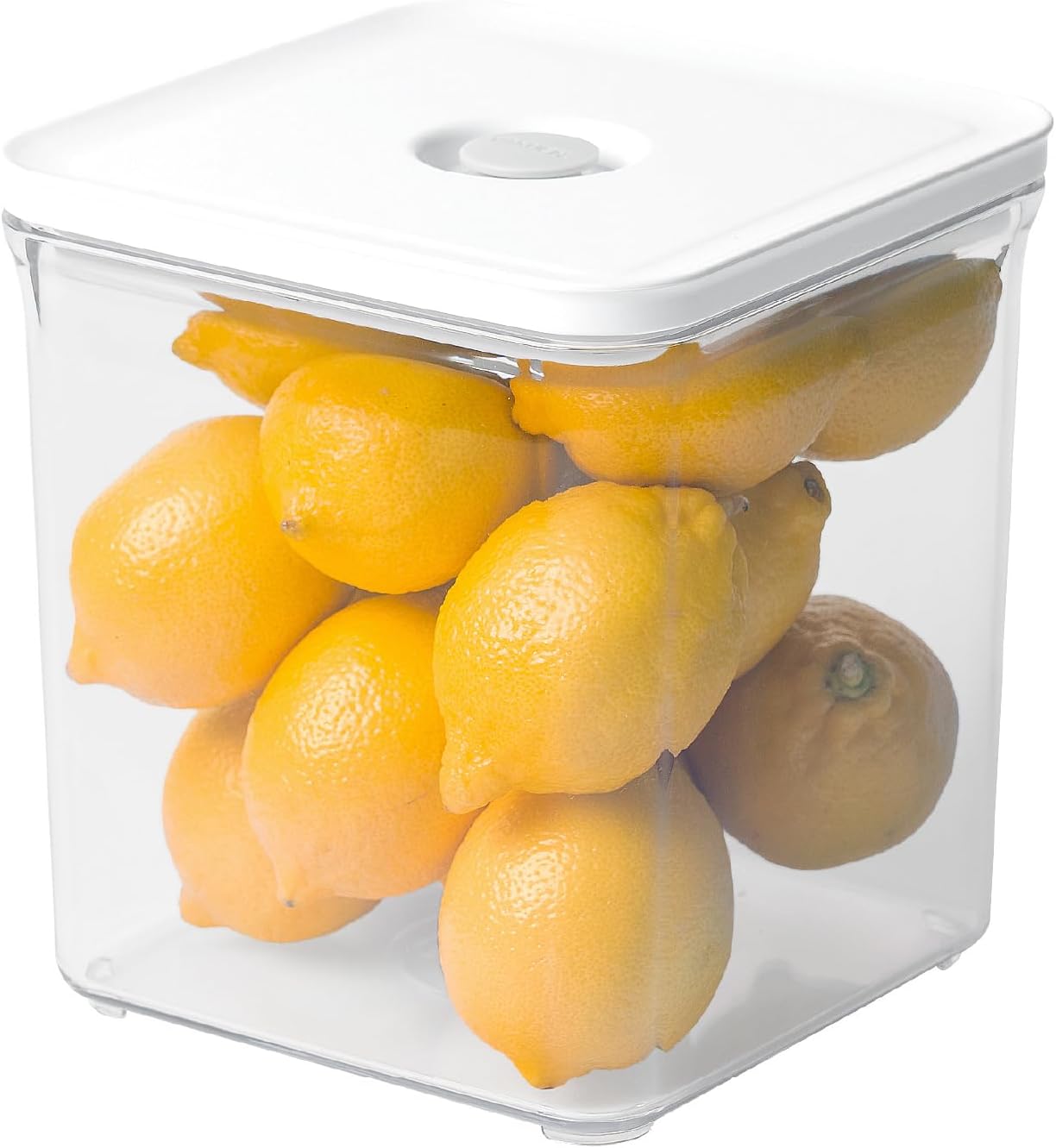 Premium Airtight Food Storage Containers, 3.28qt 1 Piece, Smart One-Click Seal Lid, No Hinges, Patented Double Silicone Lining, 100% Leak Proof, BPA-FREE, Dishwasher, Microwave Safe