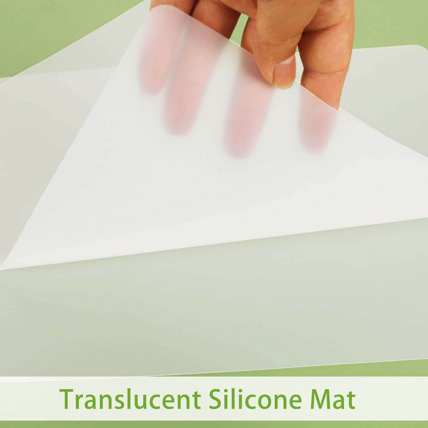 Large Silicone Mats for Kitchen Counter: 15.75” x 23.6” (1mm) Translucent Non-slip - Waterproof Clear Countertop Protector Liner - Heat Resistant Non-Stick Baking Mat 2 Pack