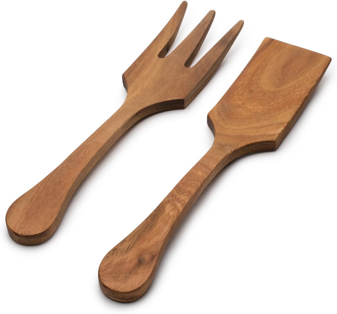 Ironwood Gourmet Extra Large Salad Utensil Set, 2.75 x 2.75 x 13 inches