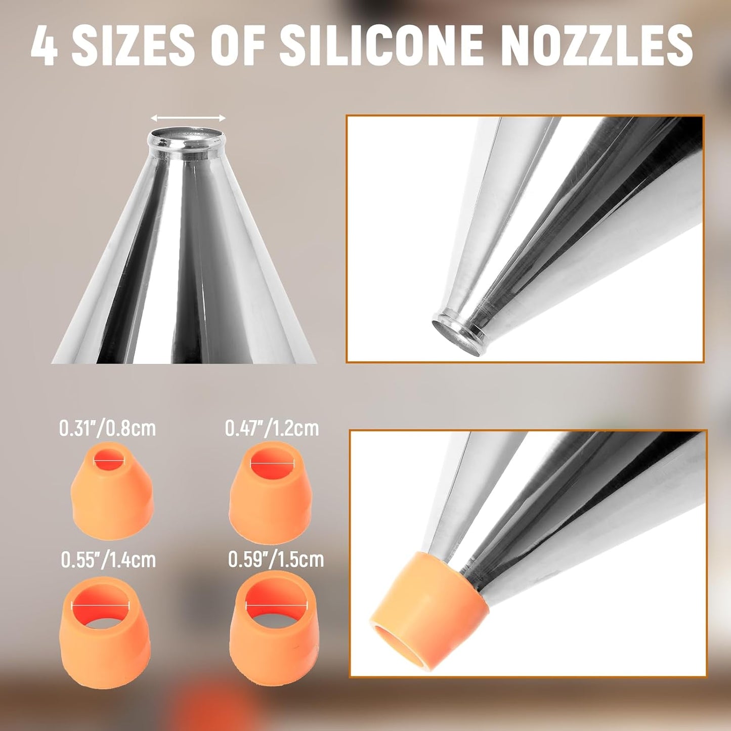 Pancake Batter Dispenser with Squeeze Handle 1200ml Stainless Steel Batter Dispenserfit for Pancakes, Waffles, Takoyaki, and Cupcakes