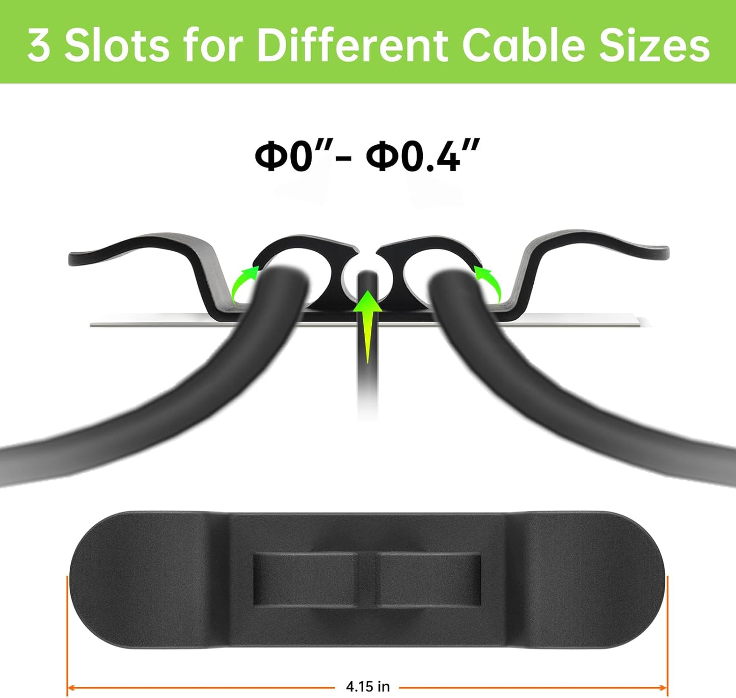 6PCS Cord Organizer for Appliances, Upgraded Kitchen Appliance Cord Wrap, Cord Holder Stick on Pressure Cooker, Coffee Maker, Air Fryer and Blender(3 Black + 3 White)