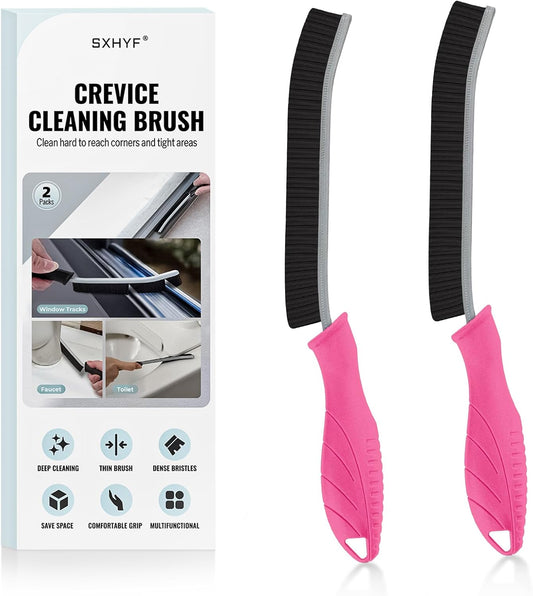 SXhyf Crevice Cleaning Brush - Grout Scrub Brush, House Cleaning Supplies, Gap Cleaning Tools, Home Essentials, Gifts for Women Men, Hard Bristle Crevice Cleaner Brush for Household Use, Bathroom
