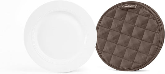 Covermates Keepsakes - Quilted Divider Set - Set of 4 - Scratch & Breakage Protection - Stain Resistant - Machine Washable - China Storage, Bronze