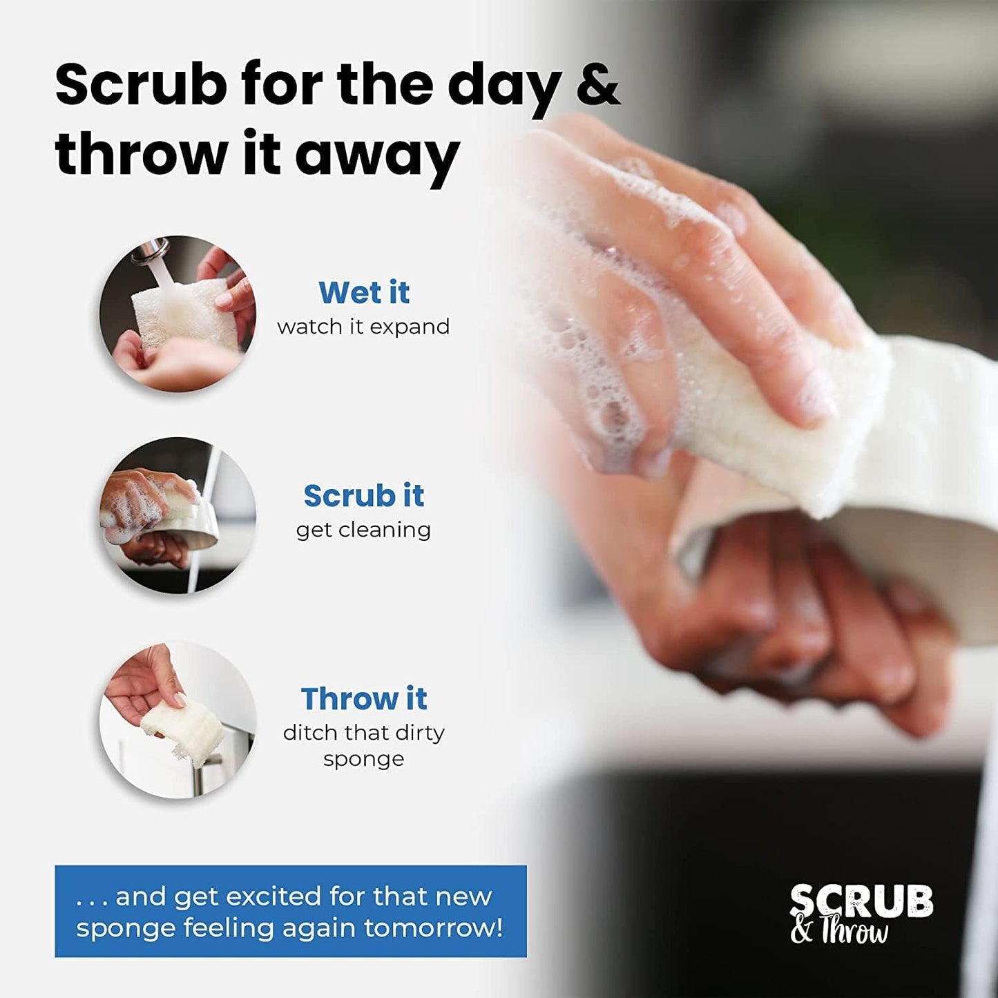 Scrub & Throw Natural Loofah Sponges, Multipurpose Dish Cleaning Tools (Pack of 180) for Kitchen, Bathroom, and Household Use - Non-Scratch