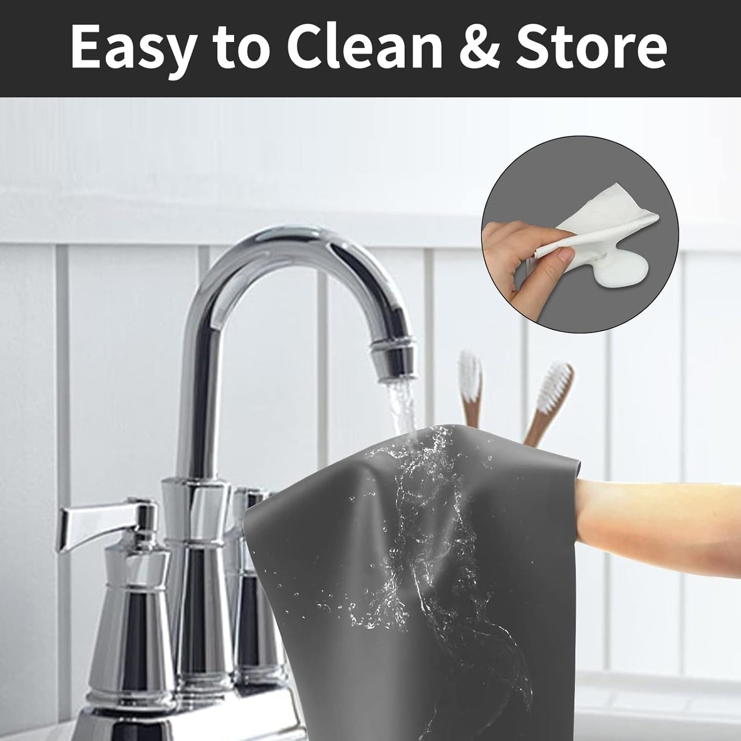 2MM Extra Thick Silicone Mats for Kitchen Counter, 23.6" x 15.7" Kitchen Island Heat-Resistant Coffee Mat, Non-slip Desk Protect Mat, Multipurpose Countertop Protector (Semitransparent)