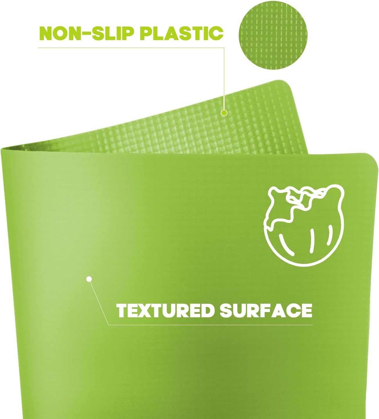 Goodluck 4 Pieces Flexible Cutting Boards, BPA Free Plastic Cutting Boards for Kitchen, Non Slip Cutting Mat for Meat and Vegetables