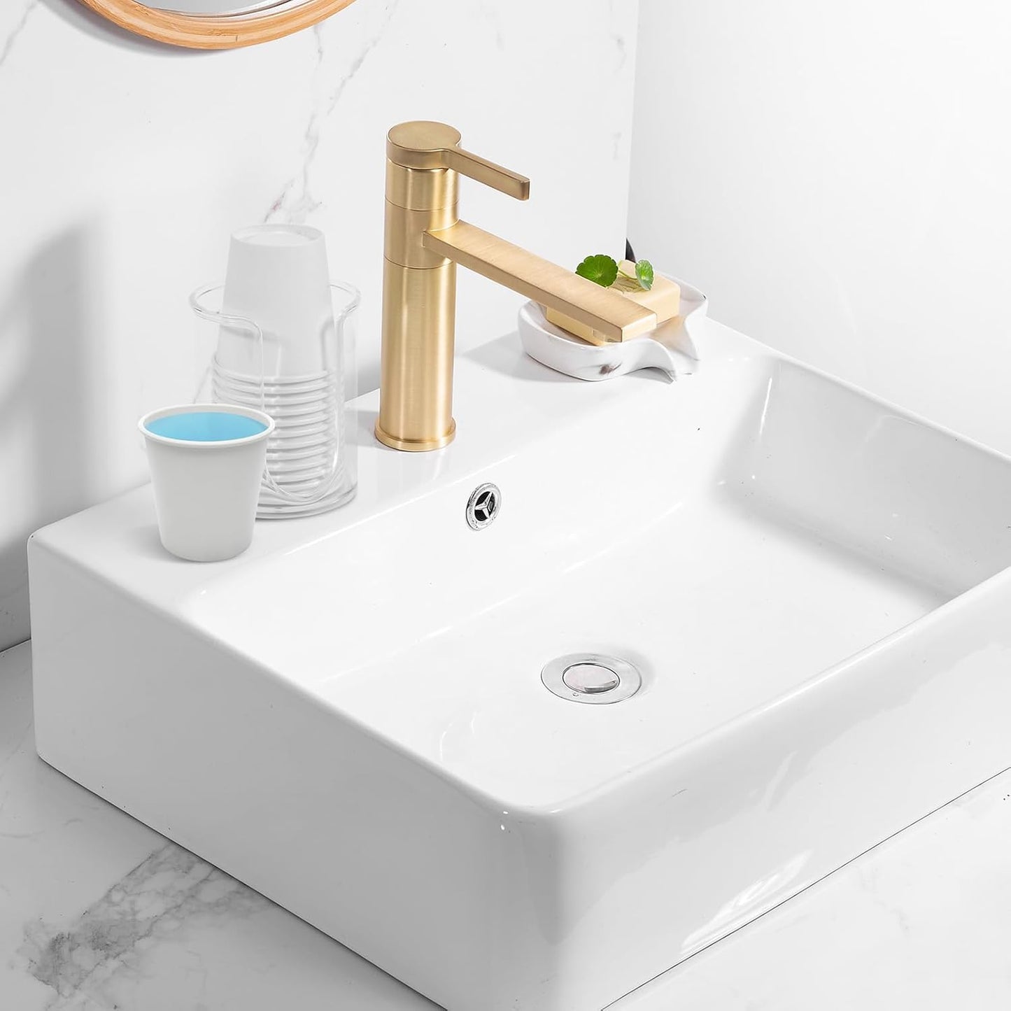 500 Count 3 oz Disposable Bathroom Cups, Small Mouthwash Cups, White Paper Cups, Hot/Cold Beverage Drinking Mini Cup for Party, Picnic, BBQ, Travel