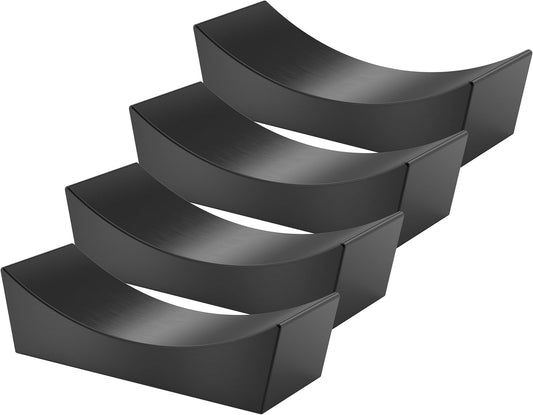 MyLifeUNIT Stainless Steel Chopsticks Rest, Knife Rest and Chopsticks Holder, Set of 4 (Black)