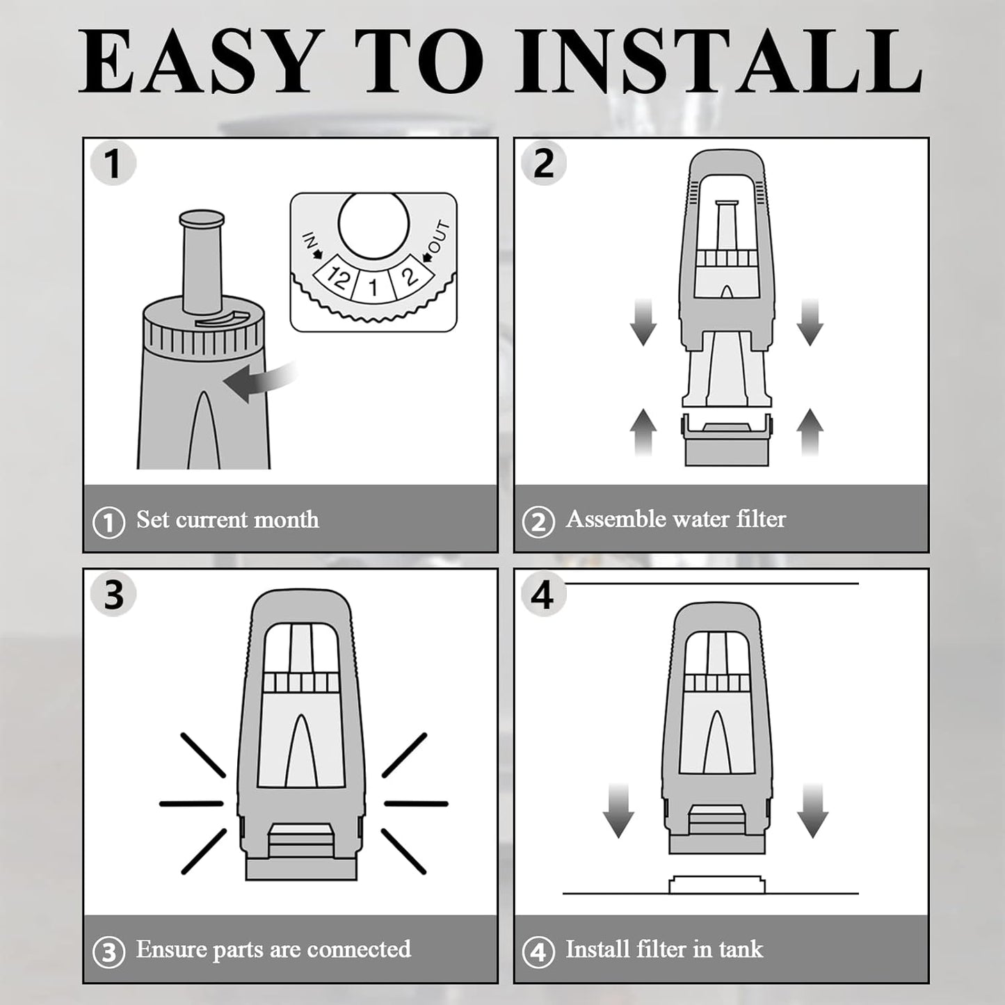 2 Pack Replacement Water Filter for Breville Espresso Machine Barista Touch Bes880, Barista Pro BES878, Oracle Touch BES990, Oracle BES980, Dual Boiler BES920 Bambino ClaroSwiss Sage by Funmit