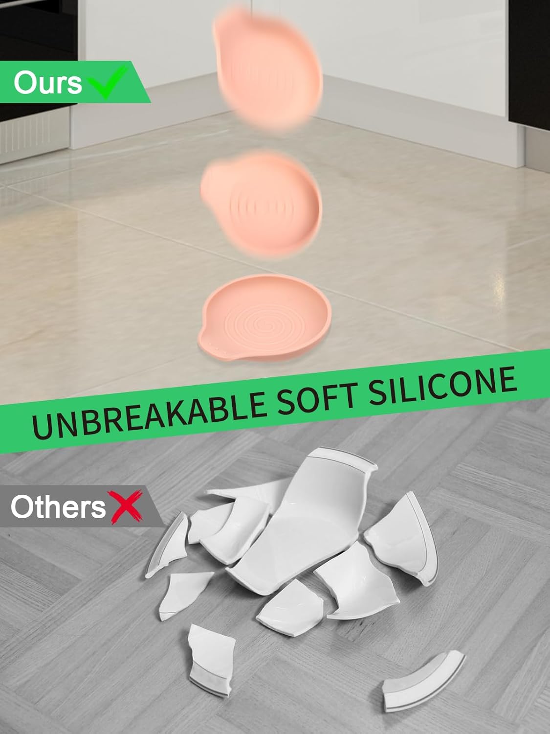 Spoon Rest for Stove Top, Set of 1 Silicone Spoon Rest for Kitchen Countertop, Heat-Resistant Utensil Rest for Spatula, Tongs or Spoon