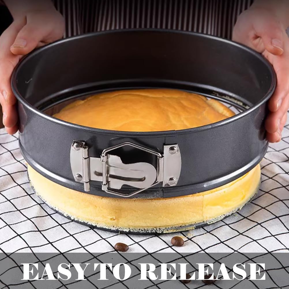 7 Inch Springform Pan for Instant Pot 6, 8 Qt Pressure Cooker 50Pcs Parchment Paper Baking Mold Round Leakproof Nonstick Removable Bottom Bakeware for Cake Cheesecakes Pizza and Quiches Accessories