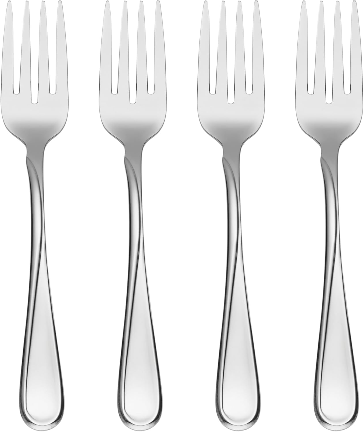 Oneida Flight Everyday Flatware Salad Forks, Set of 4
