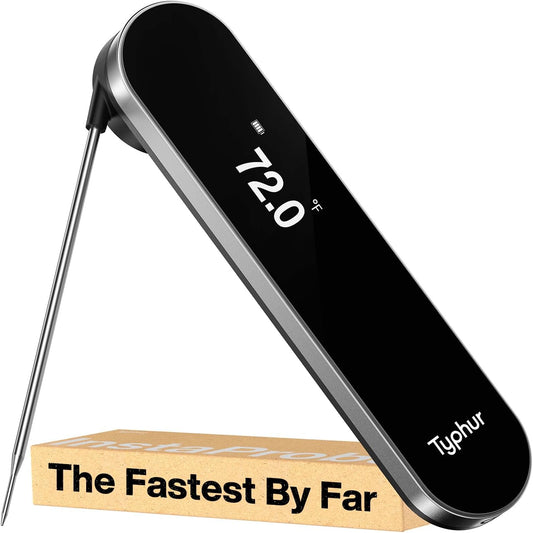 InstaProbe (Less Than .6 Seconds) Professional Meat Thermometer Digital, Instant Read Thermometer with OLED Display, IP67 Waterproof for Grill, BBQ, Cooking, Smoker, Home Brewing, NSF Certified