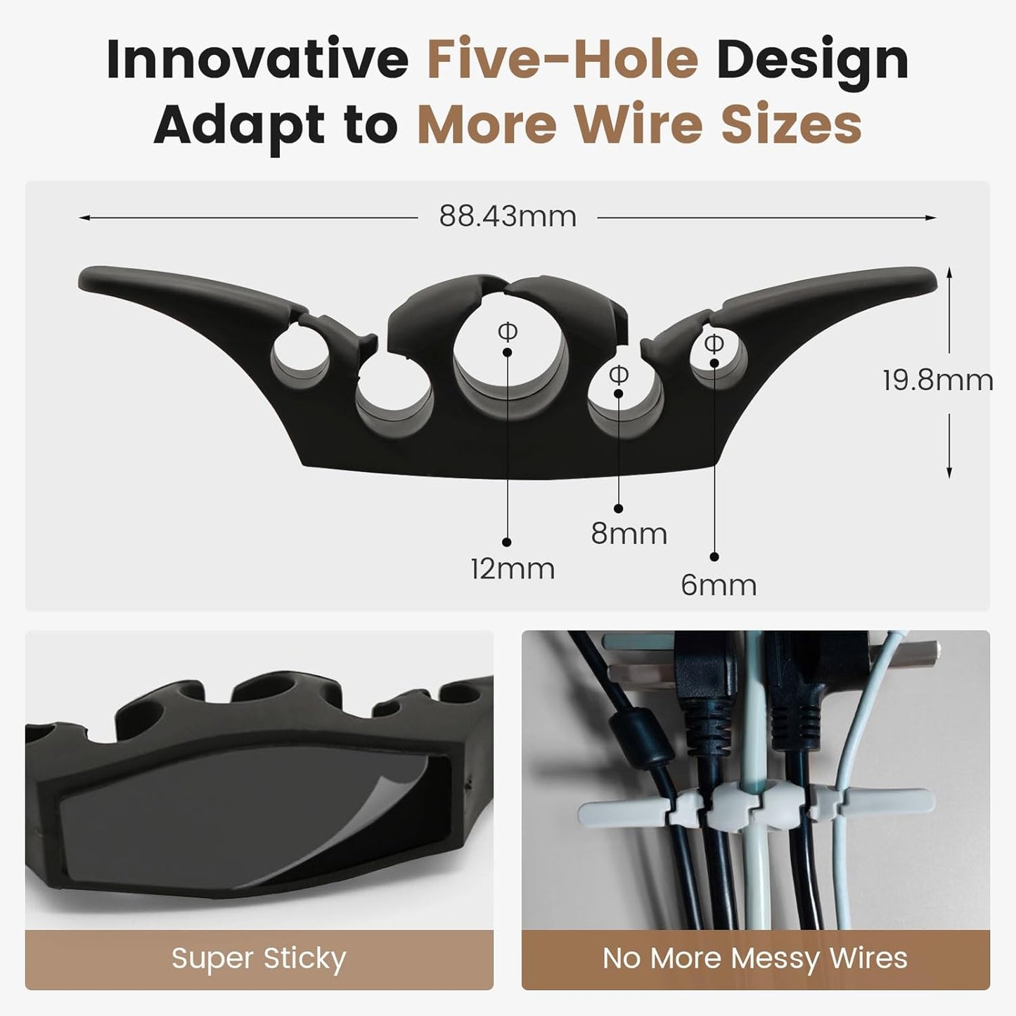 Cord Organizer for Appliances,Wire Organizers for Appliances, Kitchen Appliance Cord Organizer for Mixer,Blender,Coffee Maker,Pressure Cooker,Must-Have Kitchen Accessories for Daily Life（6 Packs）