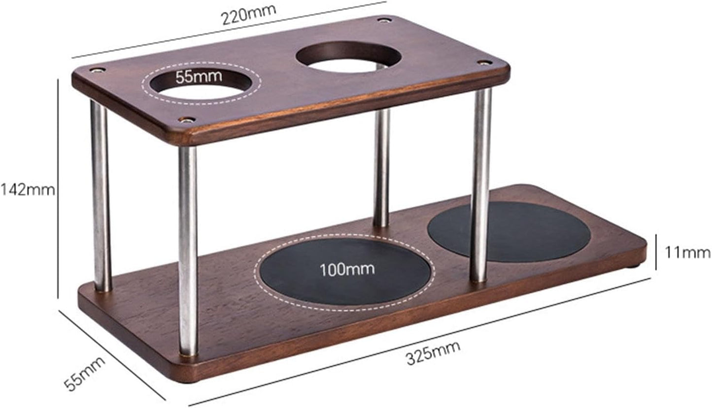 Pour Over Coffee Station Dripper Stand Rack Wood Reusable Multipurpose Accessories Decor Dripper Holder Filter Holder