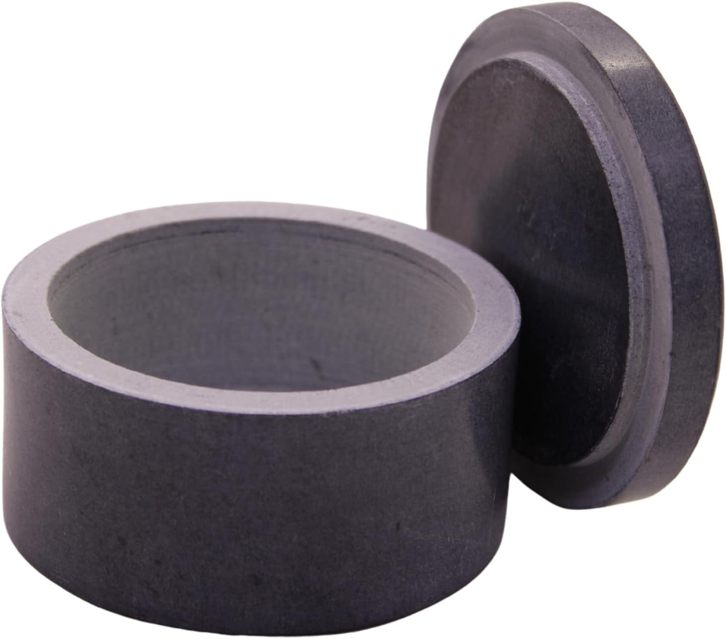 Unique Salt and Pepper Box Elegant Round Marble Salt Box With Lid For Salt, Spice and Herbs Storage. Perfect Container To Store. (3.5" x 2" Inches)