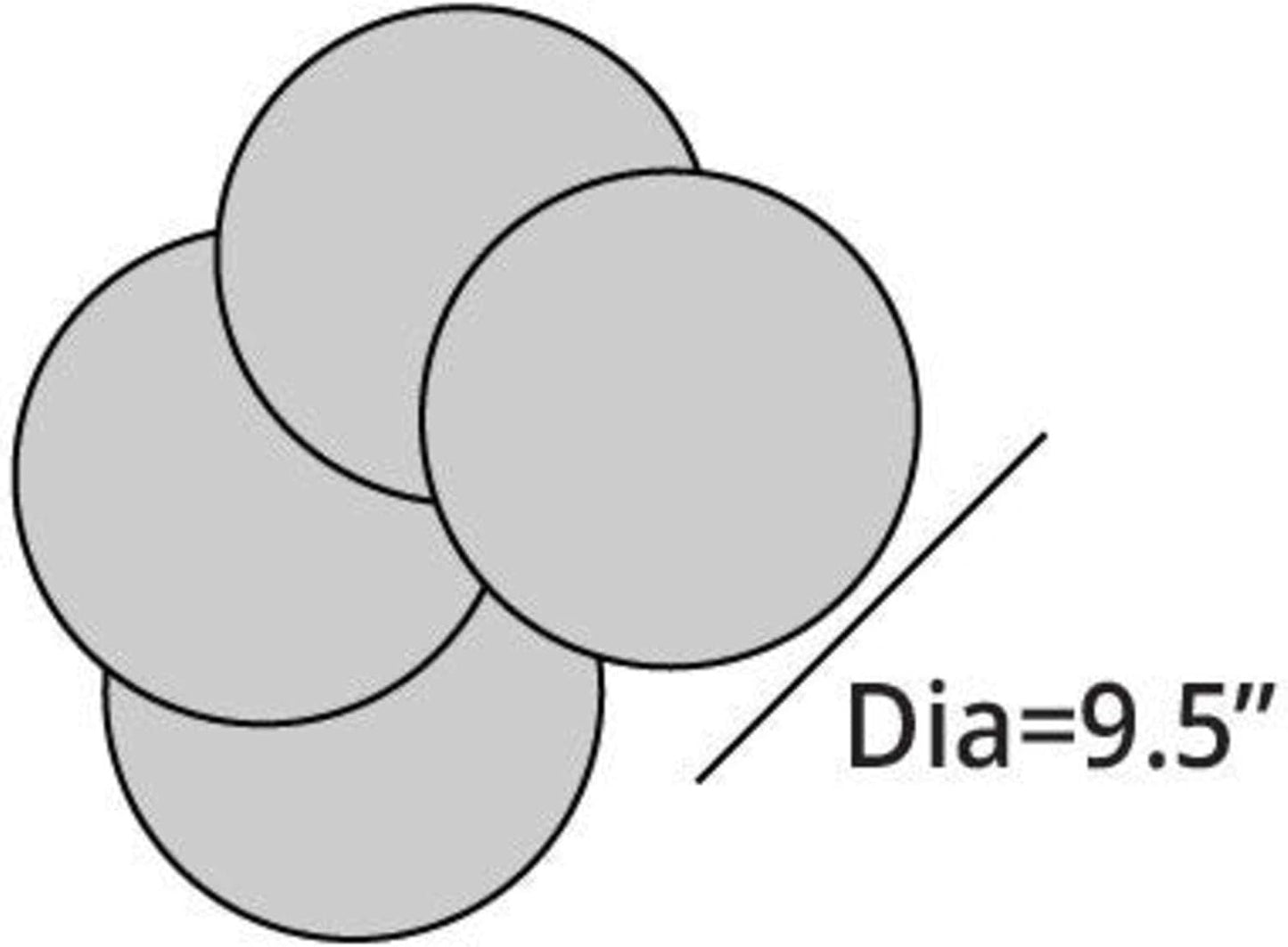 Covermates Keepsakes - Quilted Divider Set - Set of 4 - Scratch & Breakage Protection - Stain Resistant - Machine Washable - China Storage, Cream