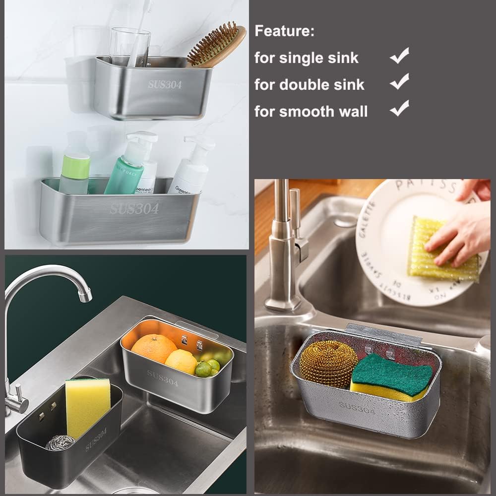 Stainless Steel Sink Strainer Kitchen Food Catcher Sink Strainer Basket for Filter Kitchen Waste and Wash Vegetables Fruits