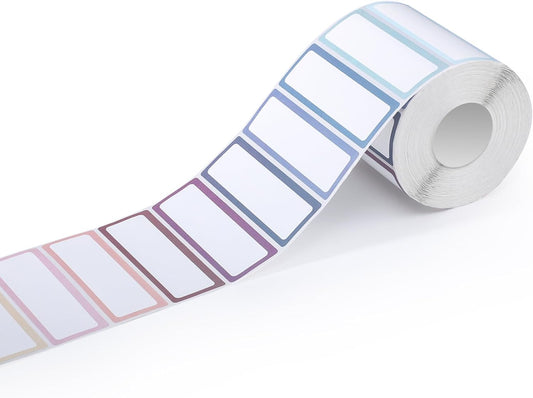 1000Pcs Removable Food Labels, Colored Freezer Labels Stickers Waterproof Oil for Food Containers, Classroom, Storage (10 Colors)